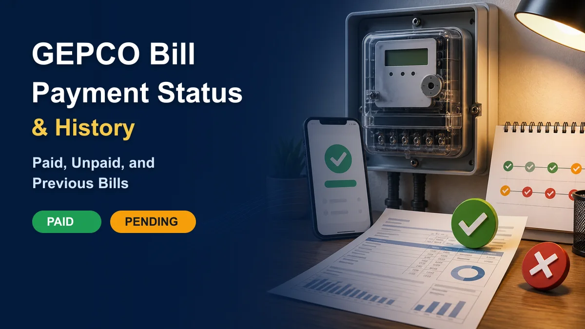 GEPCO bill payment status and previous bill history guide